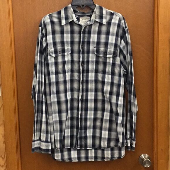 Xl Wrangler blue plaid button up - Picture 1 of 3